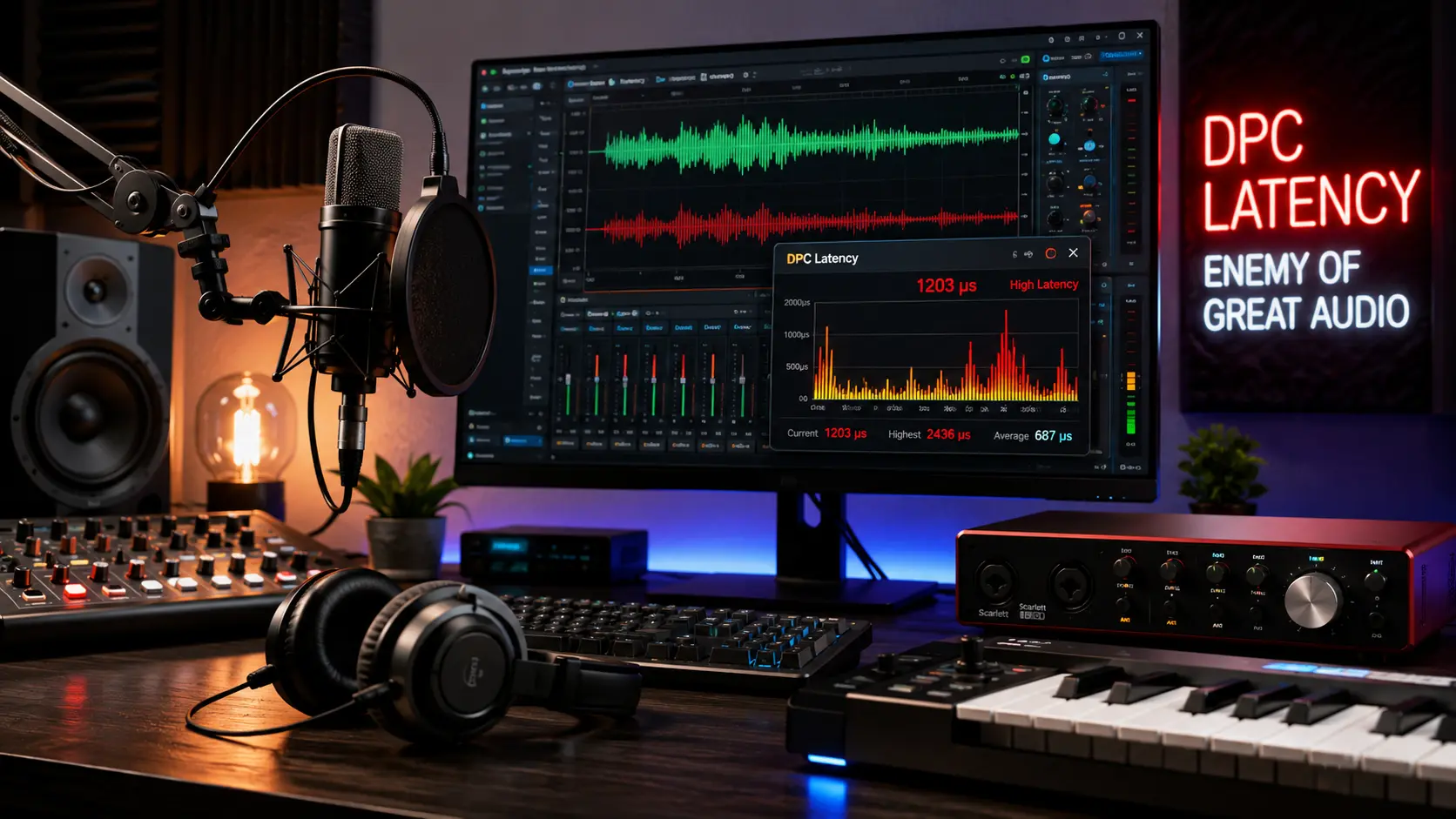 Reduce DPC Latency for Audio Recording Windows screenshot