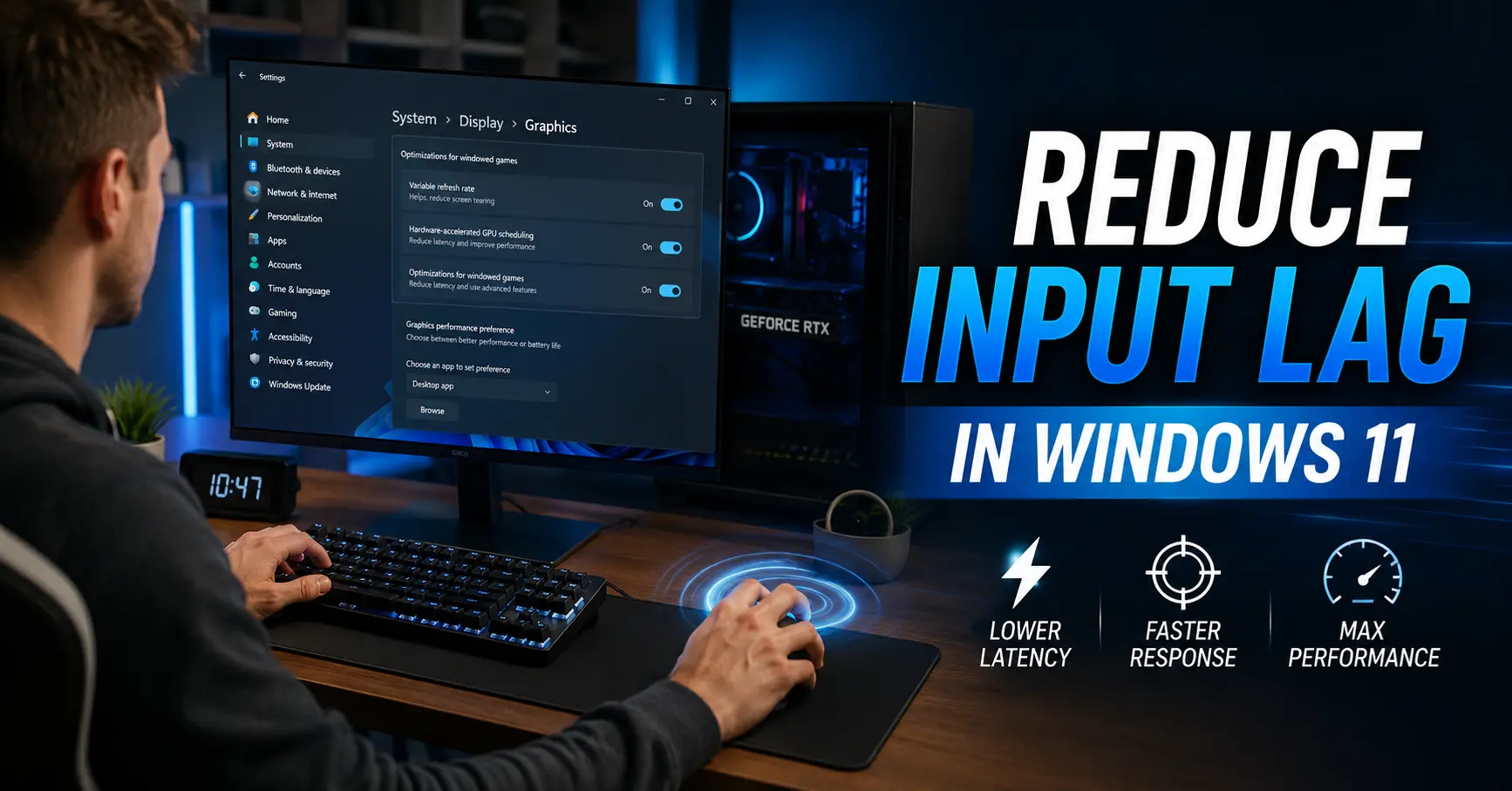How to Reduce Input Lag Windows 11 screenshot